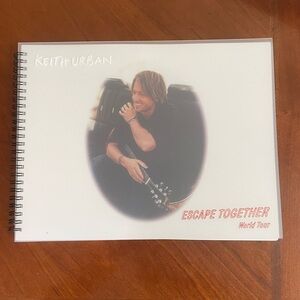 Keith Urban Escape Together World Tour Notebook